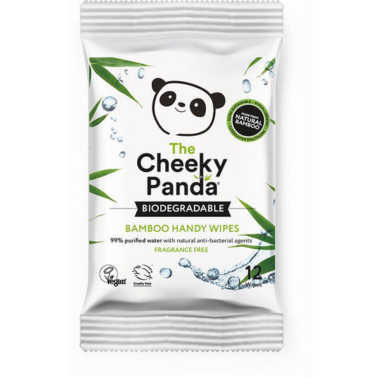 The Cheeky Panda Biodegradable Handy Wipes pack of 12