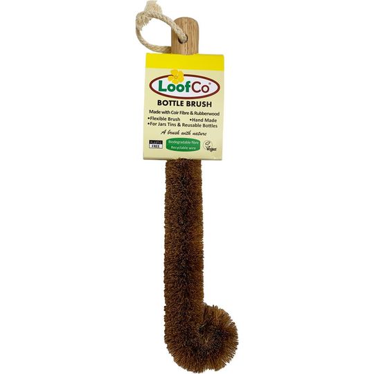 LoofCo Coconut Bottle Brush With Wooden Handle