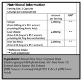 New Leaf Products Shilajit, Sea Moss, Lion's Mane Capsules 120 Capsules