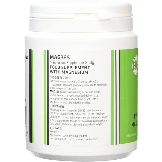 Mag365 Ionic Magnesium Citrate Powder Plain 300g NutraCity