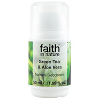 Faith In Nature Green Tea and Aloe Vera Roll-on Deodorant 50ml