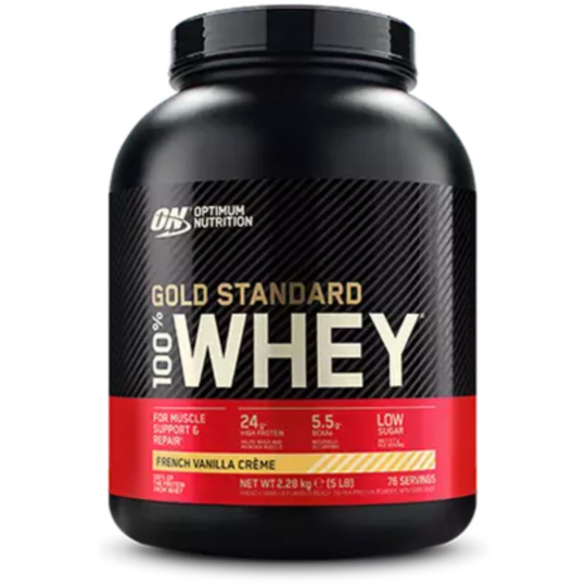 Optimum Nutrition Gold Standard 100% Whey Powder French Vanilla Creme 2.2kg