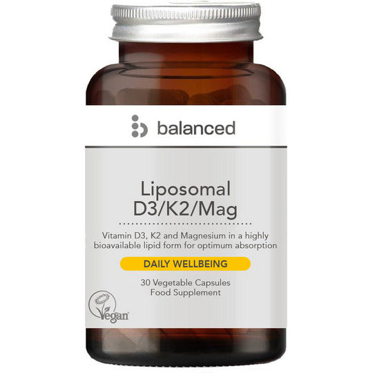 Balanced Liposomal D3/K2/Mag 30 Veggie Caps