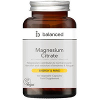 Balanced Magnesium Citrate 60 Veggie Caps