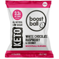Boostball Raspberry, White Chocolate & Coconut Keto Burner Bites 40g x 12