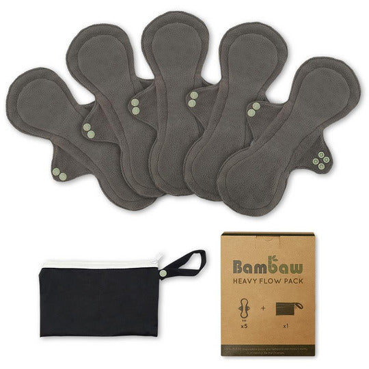 Bambaw Reusable Sanitary Pads - Heavy Flow Pack