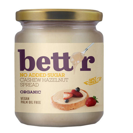 Bett’r Cashew Hazelnut Spread with No Added Sugar 250g