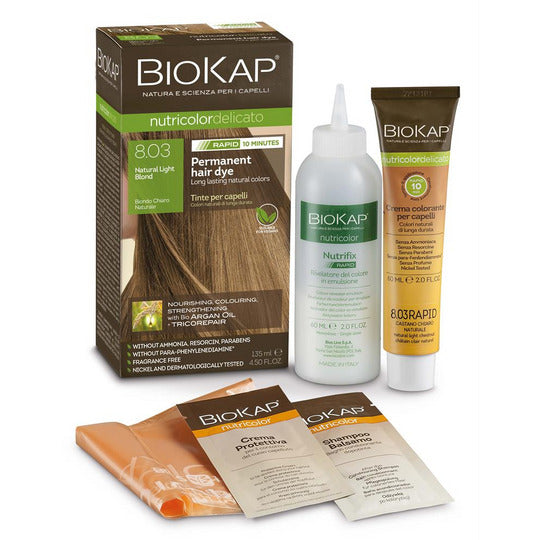 BioKap Nutricolor Delicato Rapid Hair Dye - Natural Light Blond 8.03