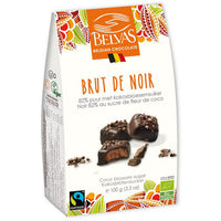 Belvas Belgian Chocolate Brut de Noir 82% - with coconut blossom sugar - 100g