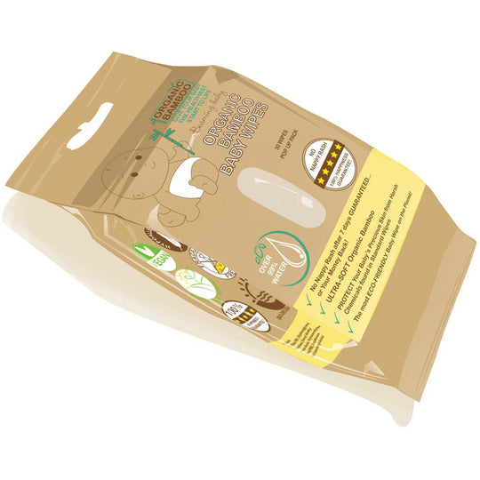 Beaming Baby Organic Bamboo Biodegradable Baby Wipes - 30 wipes