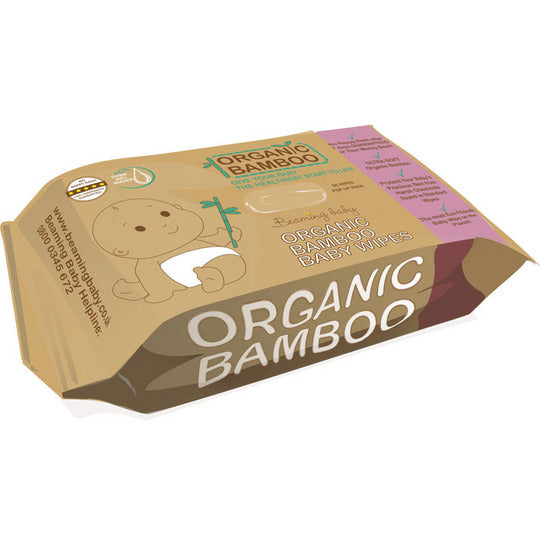 Beaming Baby Organic Bamboo Biodegradable Baby Wipes - 80 wipes
