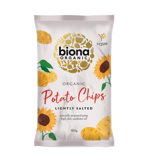 Biona Organic Lightly Salted Potato Chips 100g