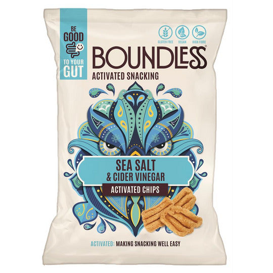 Boundless Sea Salt & Cider Vinegar Activated Chips 23g