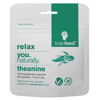 Brainfeed Natural L-theanine 60 Vegetarian Capsules