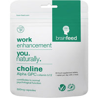 Brainfeed Alpha GPC Choline 99% 30 Vegetable Capsules