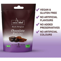 Cocoa Debut Dark Belgian Chocolate Raisins 50g