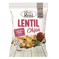 Eat Real Lentil Tomato & Basil Flavoured Chips 113g