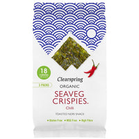 Clearspring Organic Seaveg Crispies - Chilli (Crispy Seaweed Thins) 4g