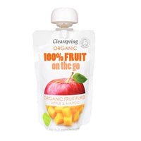 Clearspring Organic 100% Fruit on the Go - Apple & Mango Purée 120g