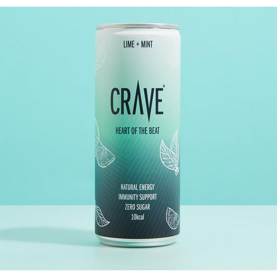 Crave Natural Energy Lime + Mint (12 x 250ml)