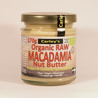 Carley's Organic Raw Macadamia Nut Butter 170g