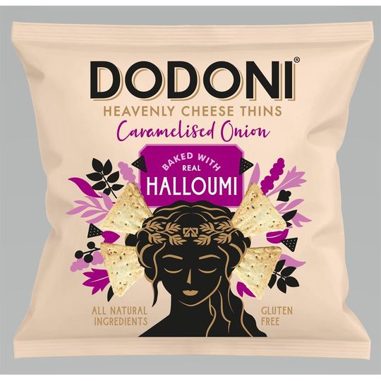 Dodoni Heavenly Cheese Thins Caramelised Onion 80g