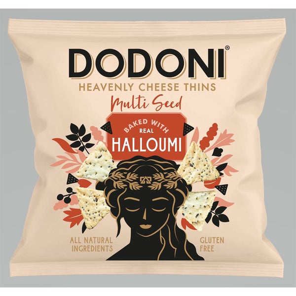 Dodoni Heavenly Cheese Thins Multi Seed 22g