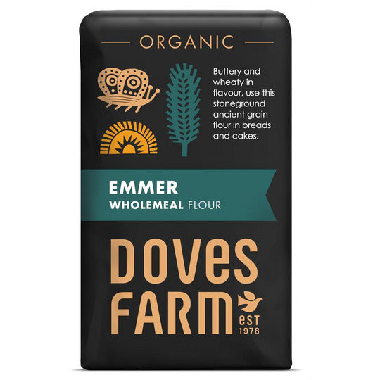 Doves Farm Organic Stoneground Wholemeal Emmer Flour 1kg