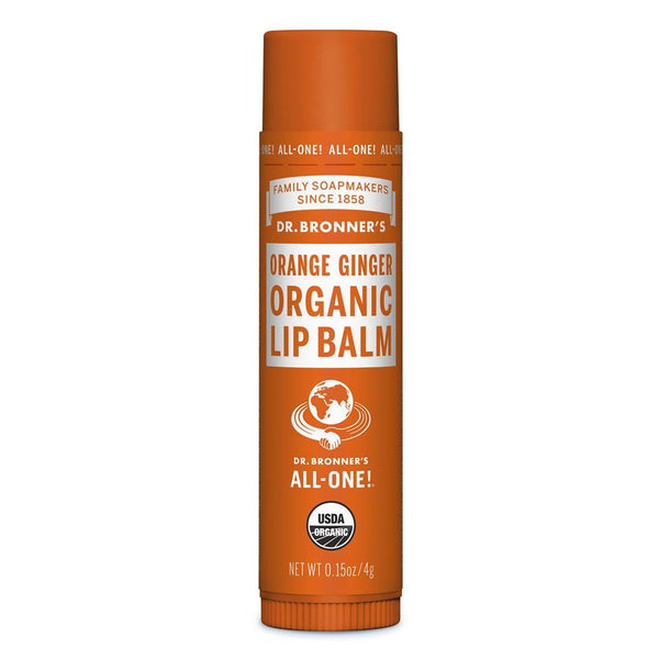 Dr Bronner's Organic Lip Balm - Orange Ginger 4g