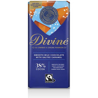 Divine 38% Milk Chocolate with Toffee & Sea Salt 90g