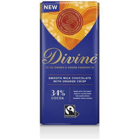 Divine Milk Chocolate with Orange Crisp 90g
