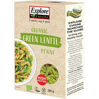Explore Cuisine Organic Green Lentil Penne 250g