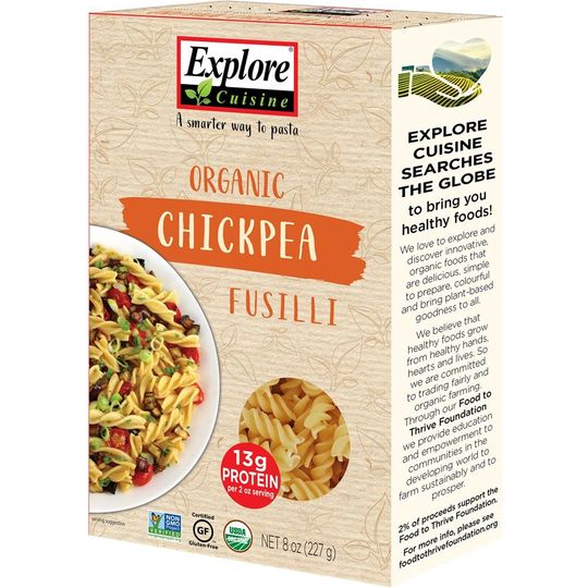 Explore Cuisine Organic Chickpea Fusilli 227g