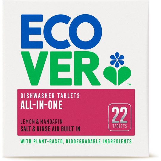 Ecover All in One Dishwasher Tablets 22 per pack