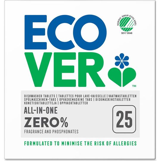 Ecover Zero Dishwasher Tablets 25 per pack