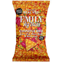 EMILY Veg Thins Barbeque Sharing Tortilla Chips 80g