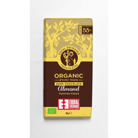Equal Exchange Organic Dark Chocolate with Almonds 55% 100g