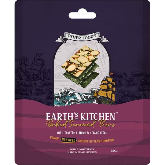 Other Foods Earth's Kitchen Almond Seaweed Thins 25g