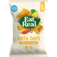 Eat Real Lentil Chilli & Lemon Flavoured Chips 113g