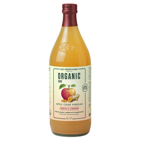 Eat Wholesome Organic Turmeric & Cinnamon Raw Apple Cider Vinegar 1L