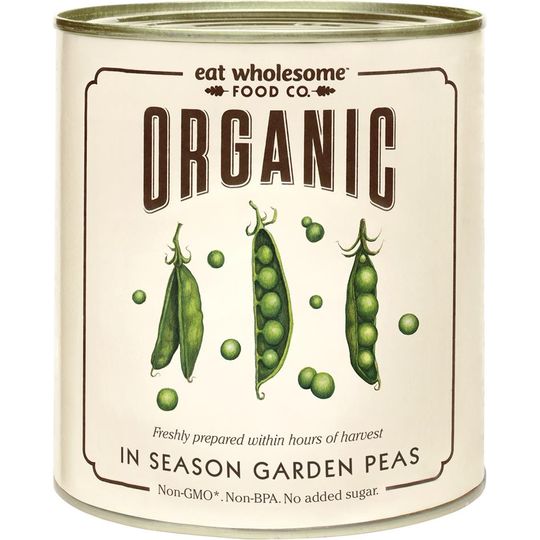 Eat Wholesome Organic In Season Garden Peas 340g