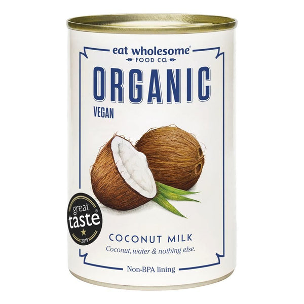 Eat Wholesome Organic Coconut Milk with No Guar Gum 4 x 400 ml