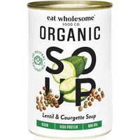 Eat Wholesome Organic Lentil & Courgette Soup 400g