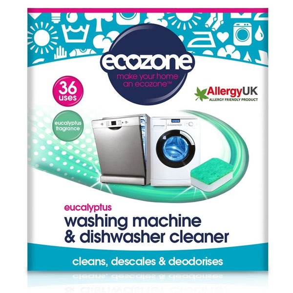 Ecozone Eucalyptus Washing Machine & Dishwasher Cleaner - 36 Tablets
