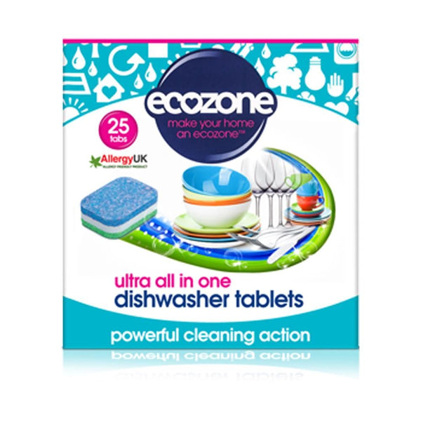 Ecozone Ultra All In One Dishwasher Tablets - 25 Tabs