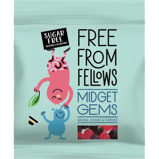 Free From Fellows Vegan Sugar Free Midget Gems 70g