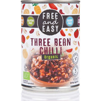 Free & Easy Organic Three Bean Chilli 400g
