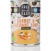 Free & Easy Free From Dairy Free Organic Carrot & Coconut Soup 400g