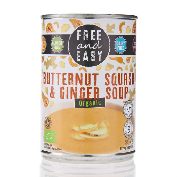 Free & Easy Organic Butternut Squash & Ginger Soup 400g
