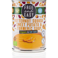 Free & Easy Low Salt Butternut Squash Sweet Potato & Turmeric Soup 400g